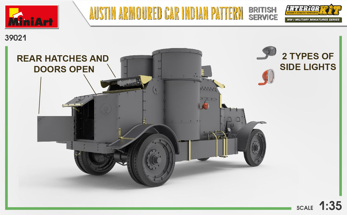 MiniArt 1/35 Military - Austin Armored Car (Indian / British) - 39021