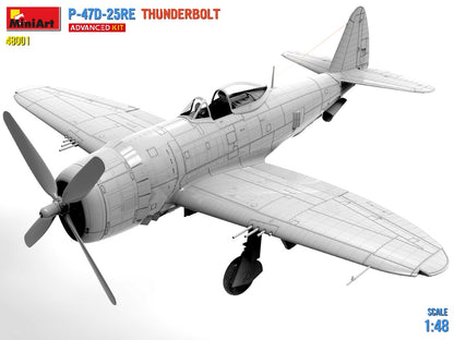 MiniArt 1/48 Aircraft - P-47D-25RE Thunderbolt, Advanced Kit - 48001
