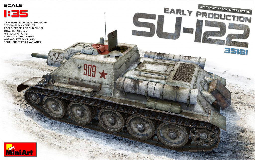 MiniArt SU-122 Soviet Self Propelled Gun (Early) - 35181 box art