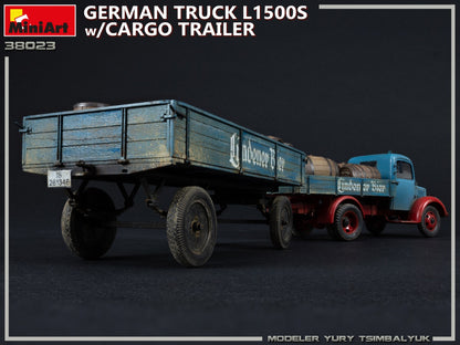 MiniArt 1/35 Military - German Truck L1500s w/ Cargo Trailer - 38023