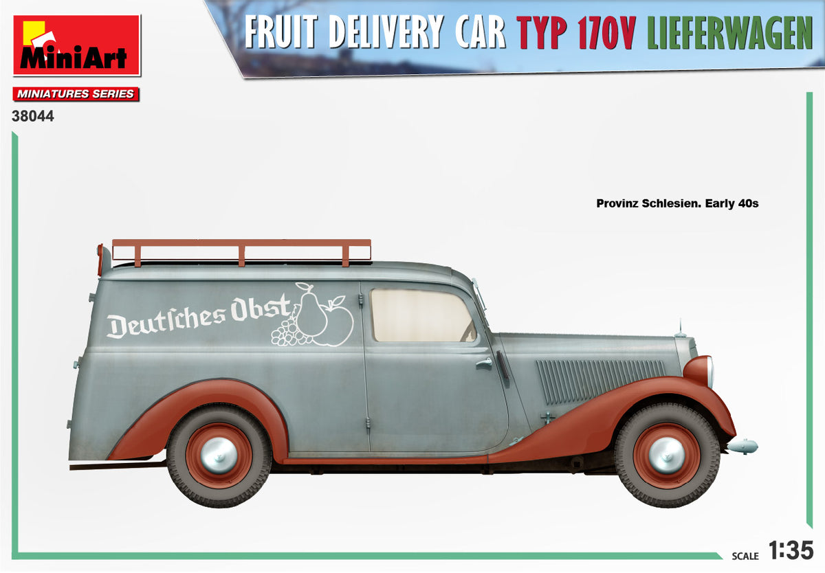 MiniArt 1/35 Military - Fruit Delivery Van TYP 170V LIEFERWAGEN - 38044