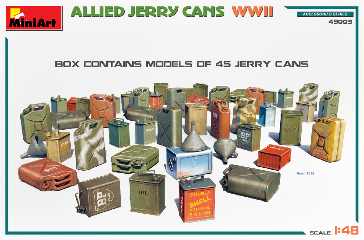MiniArt 1/48 Accessories - Allied Jerry Cans WWII - 49003
