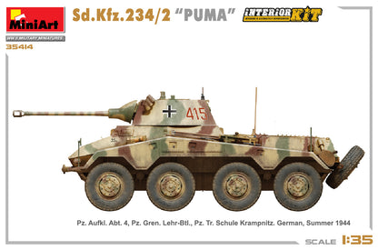 MiniArt 1/35 Military - Sd.Kfz.234/2 Puma, Interior Kit - 35414