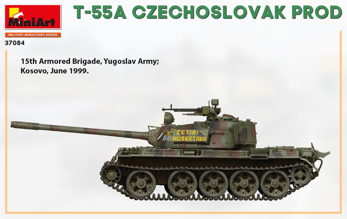 MiniArt 1/35 Military - T-55A Czechoslavak Prod - 37084