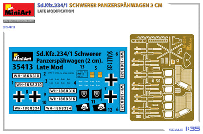 MiniArt 1/35 Military - Sd.Kfz.234/1 Panzerspahwagen (2cm) Late - 35413
