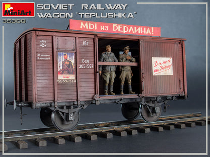 MiniArt 1/35 Accessories - Soviet Railway Wagon 'Teplushka' - 35300