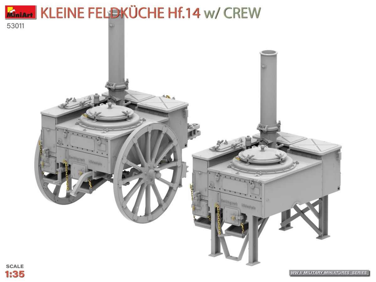 MiniArt 1/35 Military - Kleine Feldkuche HF.14 w/ Crew - 53011