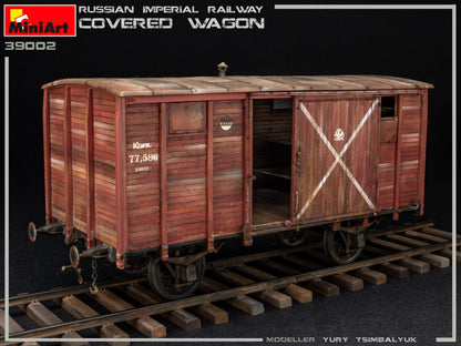 MiniArt 1/35 Accessories - Russian Imperial Railway Covered Wagon - 39002