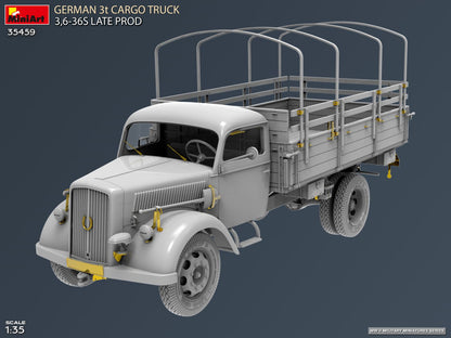 MiniArt 1/35 Military - German 3t Cargo Truck 3,6-36s Late Prod - 35459