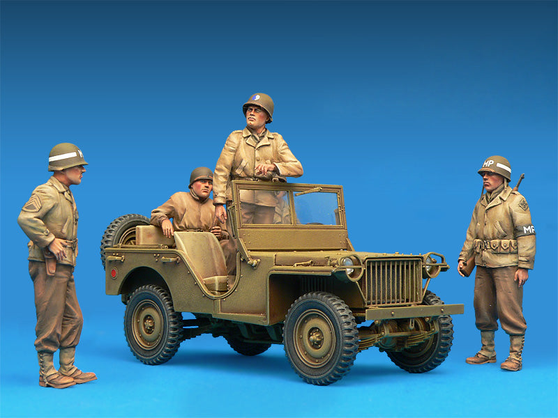 MiniArt 1/35 Military - US Jeep Crew & MPs (Special Edit) - 35308