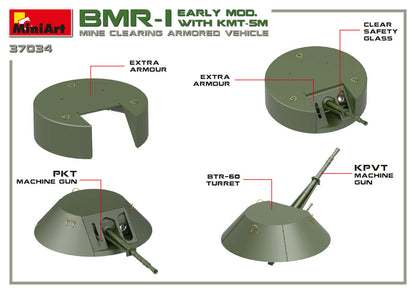 MiniArt 1/35 Military - BMR-1 Early Mod. with KMT-5M Roller - 37034