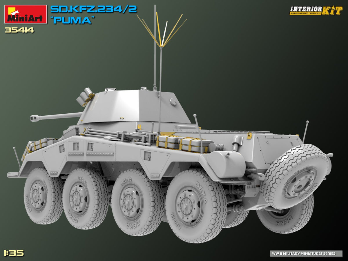 MiniArt 1/35 Military - Sd.Kfz.234/2 Puma, Interior Kit - 35414