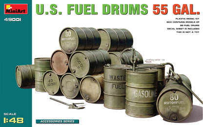 MiniArt US Fuel Drums 55 Gal. - 49001 box art