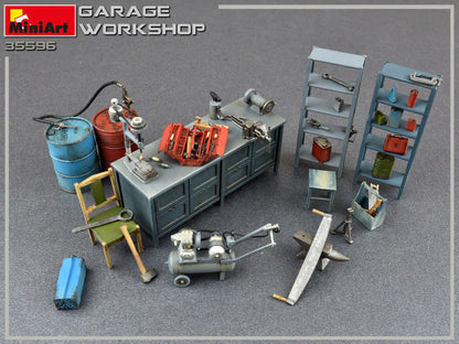 MiniArt 1/35 Accessories - Garage Workshop - 35596
