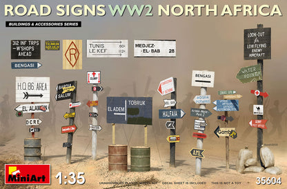 MiniArt Road Signs WWII (N. Africa) - 35604 box art