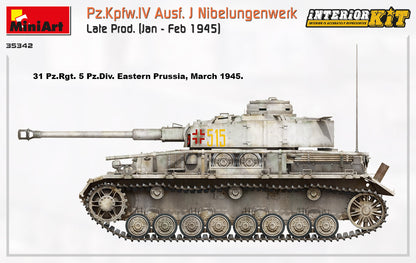 MiniArt 1/35 Military - Pz.Kpfw.IV AusfJ Nibelungenwerk Late - 35342