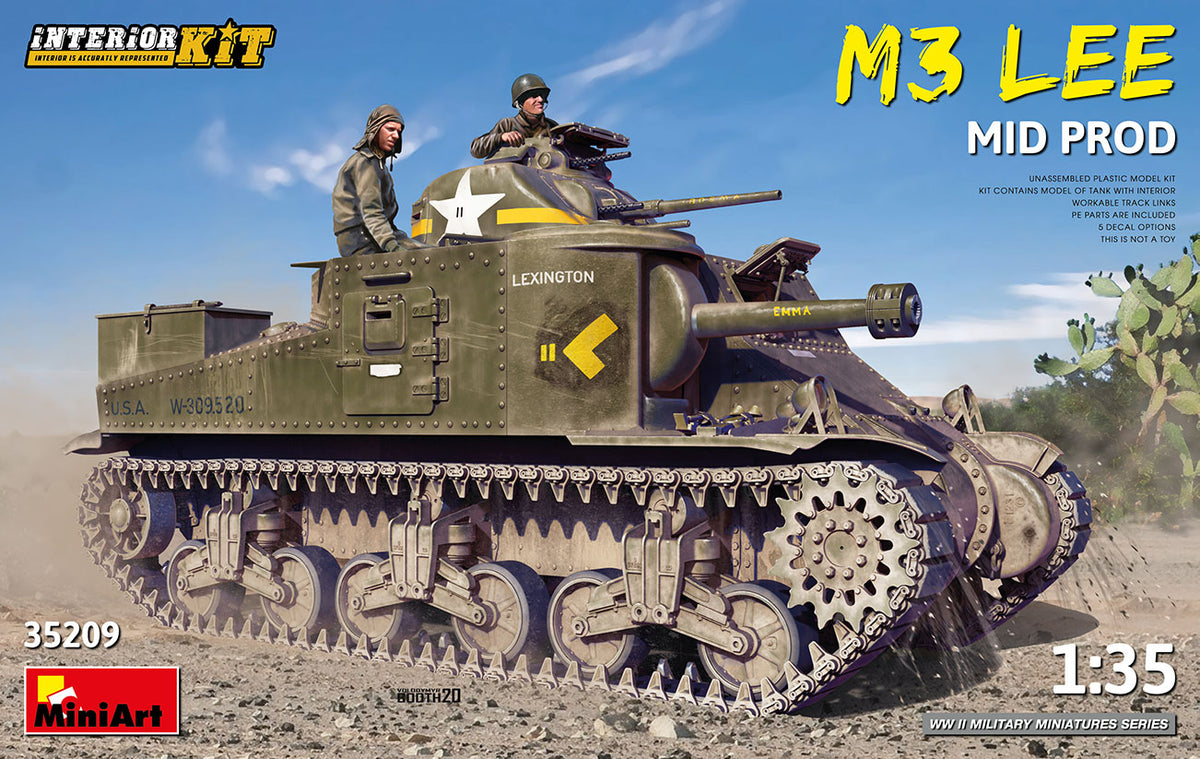 MiniArt M3 Lee Mid Prod. Interior Kit - 35209 box art