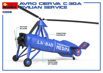 MiniArt 1/35 Military - Avro Cierva C.30A Civilian Service - 41006