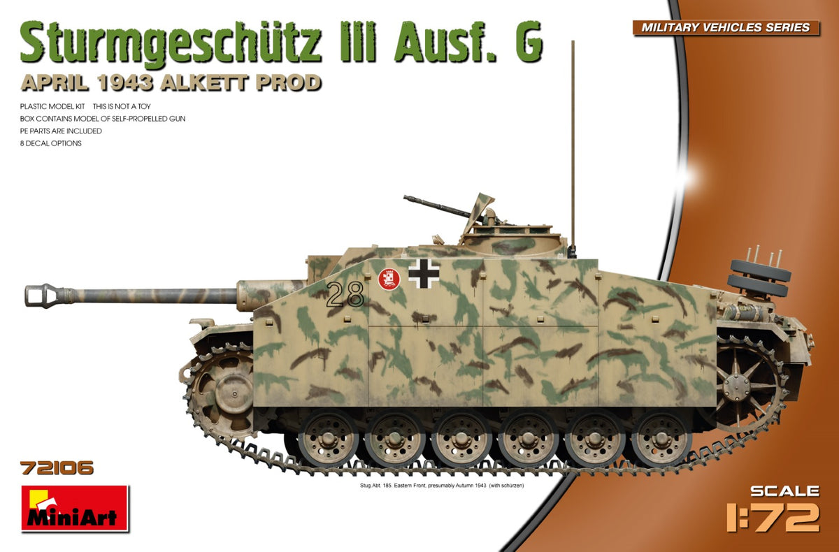 MiniArt StuG III Ausf G April 1943 Prod - 72106 box art