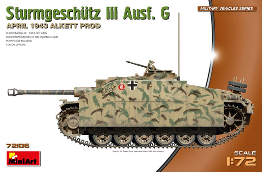 MiniArt StuG III Ausf G April 1943 Prod - 72106 box art