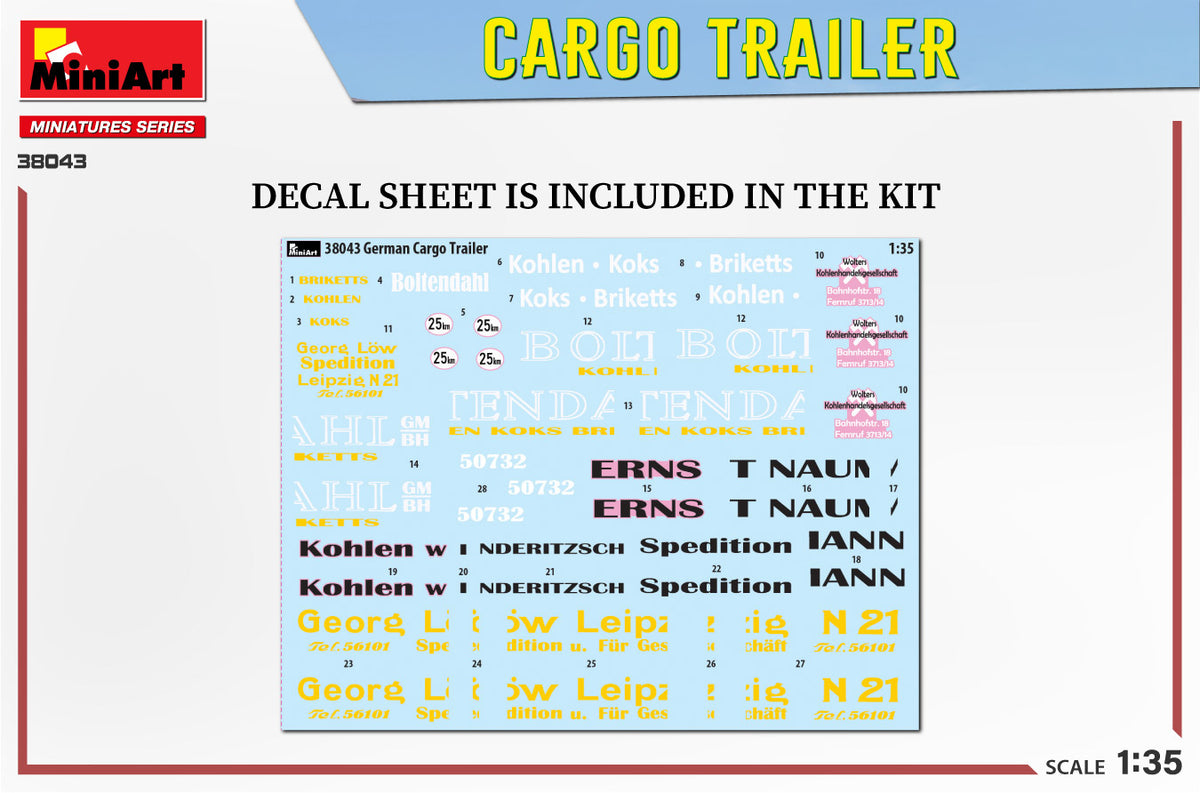 MiniArt 1/35 Military - Cargo Trailer - 38043