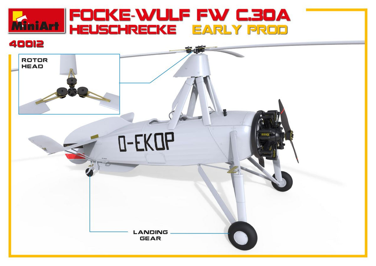 MiniArt 1/35 Aircraft - Focke-Wulf Fw C.30A Heuschrecke Early - 41012
