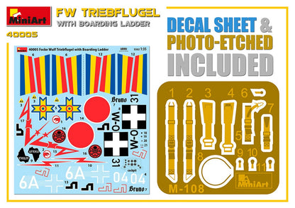 MiniArt 1/35 Aircraft - Focke-Wulf Triebflugel & Boarding Ladder - 40005