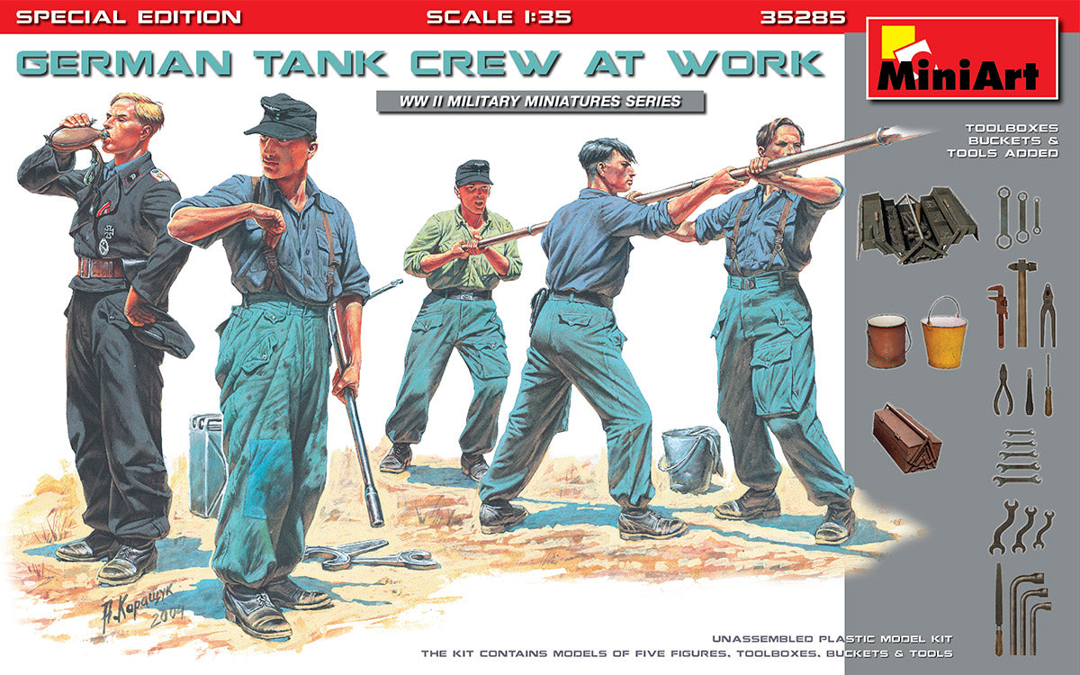 MiniArt German Tank Crew at Work (Spec Edt) - 35285 box art