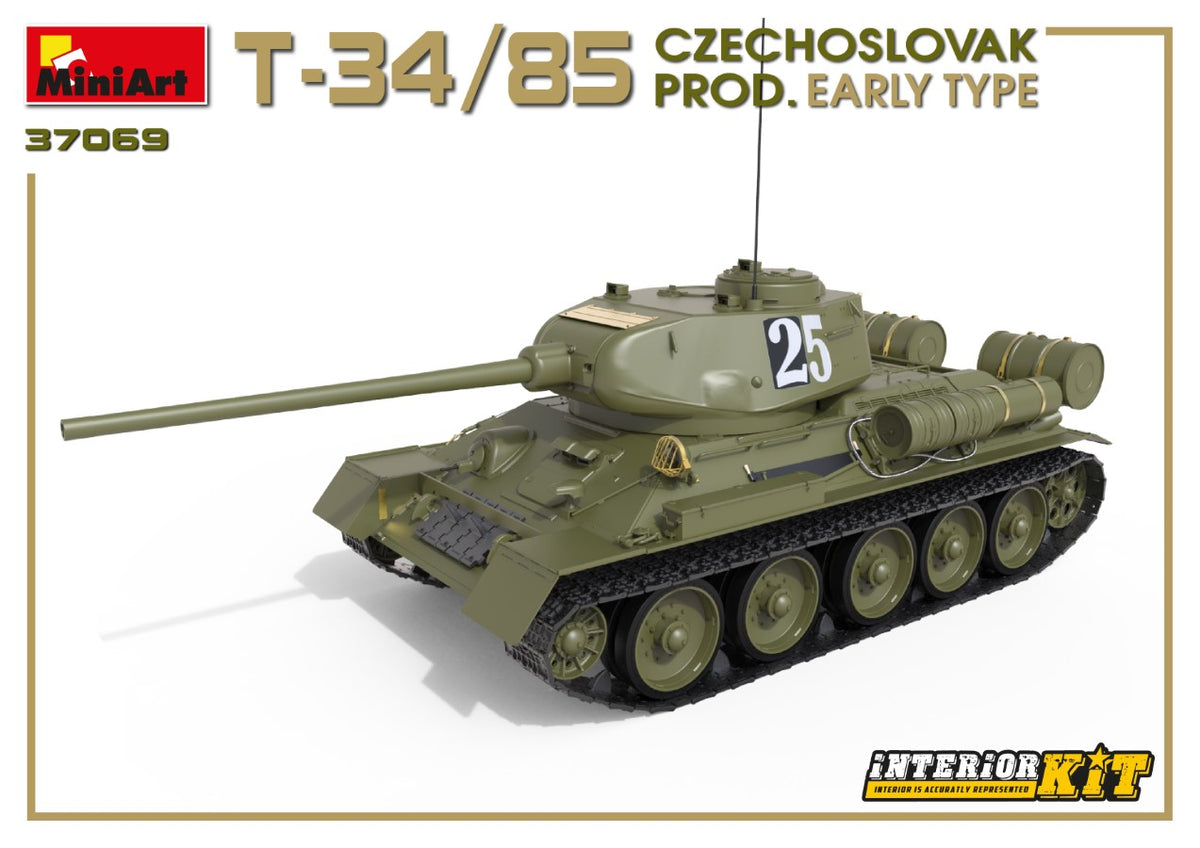 MiniArt 1/35 Military - T-34/85 Czech Prod Early (Interior Kit) - 37069