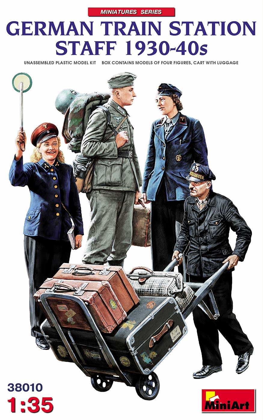 MiniArt German Train Station Staff 1930-40's - 38010 box art