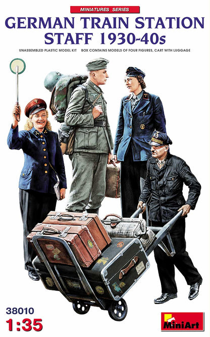 MiniArt German Train Station Staff 1930-40's - 38010 box art