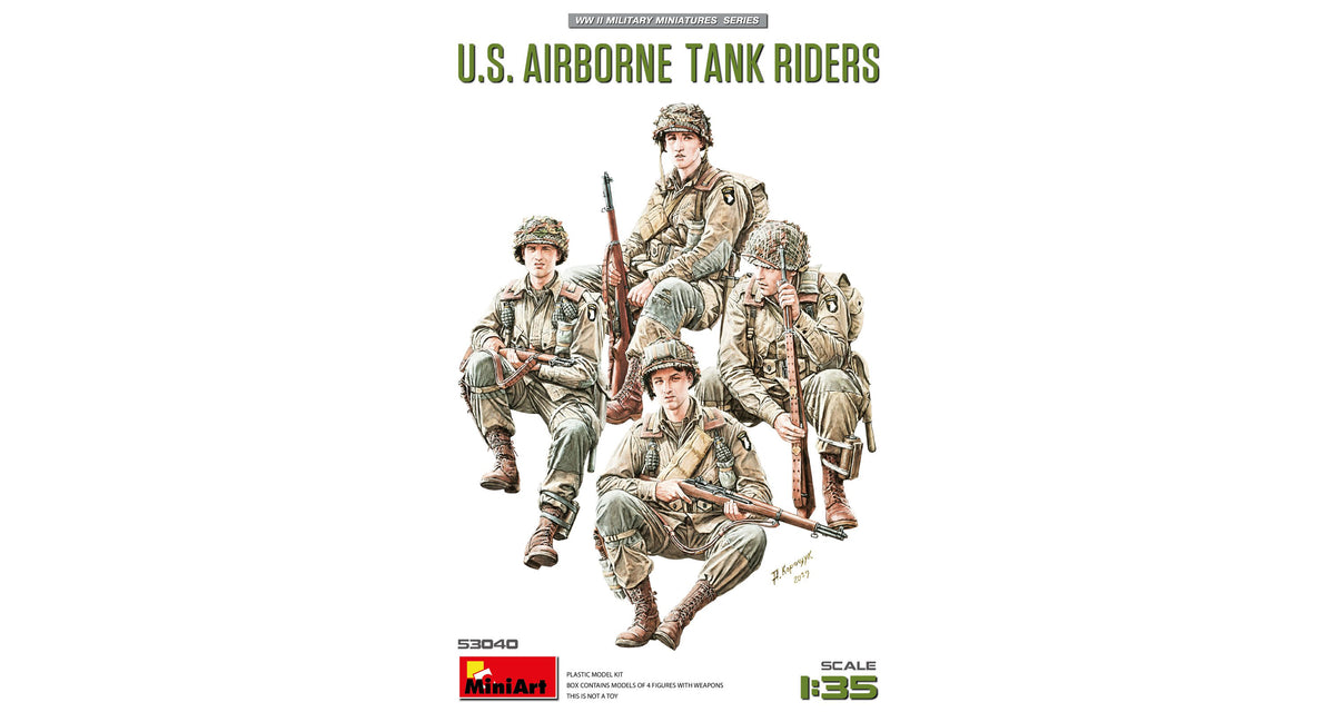 MiniArt US Airborne Tank Riders - 53040 box art