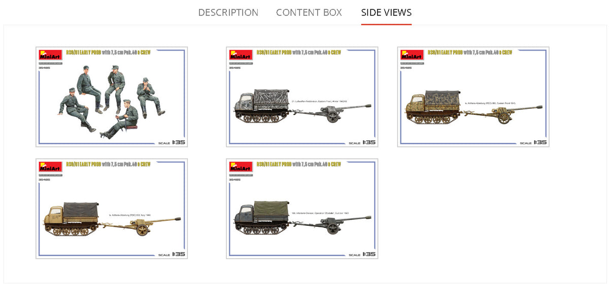 MiniArt 1/35 Military - RSO/01 Early Prod, w/ 7.5cm Pak 40 & Crew - 35485