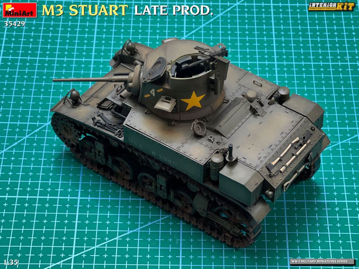 MiniArt 1/35 Military - M3 Stuart Late Prod (Int Kit) - 35429