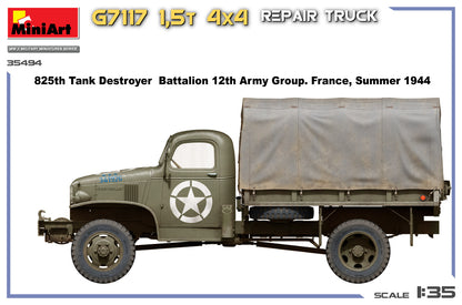 MiniArt 1/35 Military - G7117 1,5t 4x4 Repair Truck - 35494