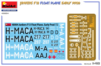 MiniArt 1/48 Aircraft - Junkers F13 Float Plane, Early Prod - 48004