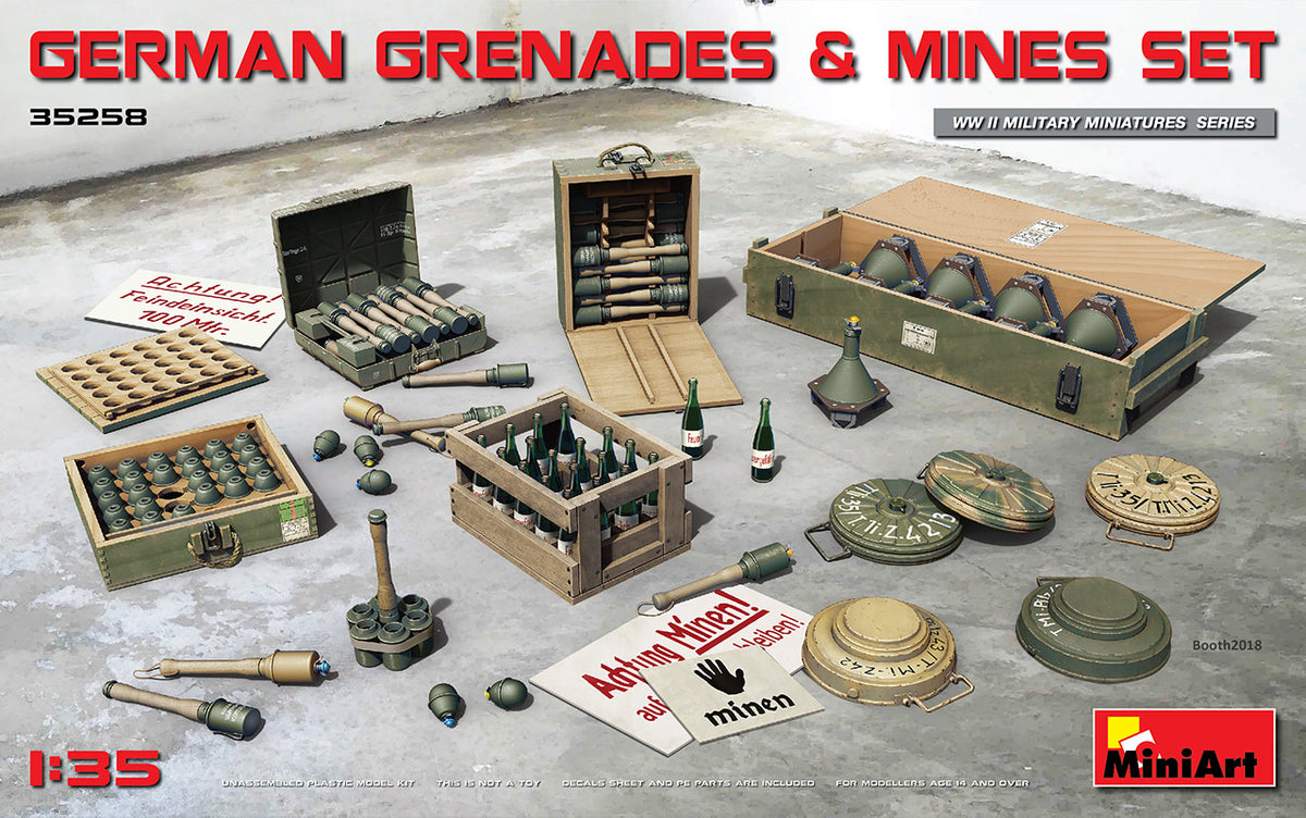 MiniArt German Grenades & Mines Set - 35258 box art