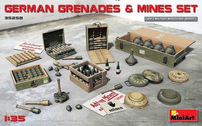 MiniArt German Grenades & Mines Set - 35258 box art