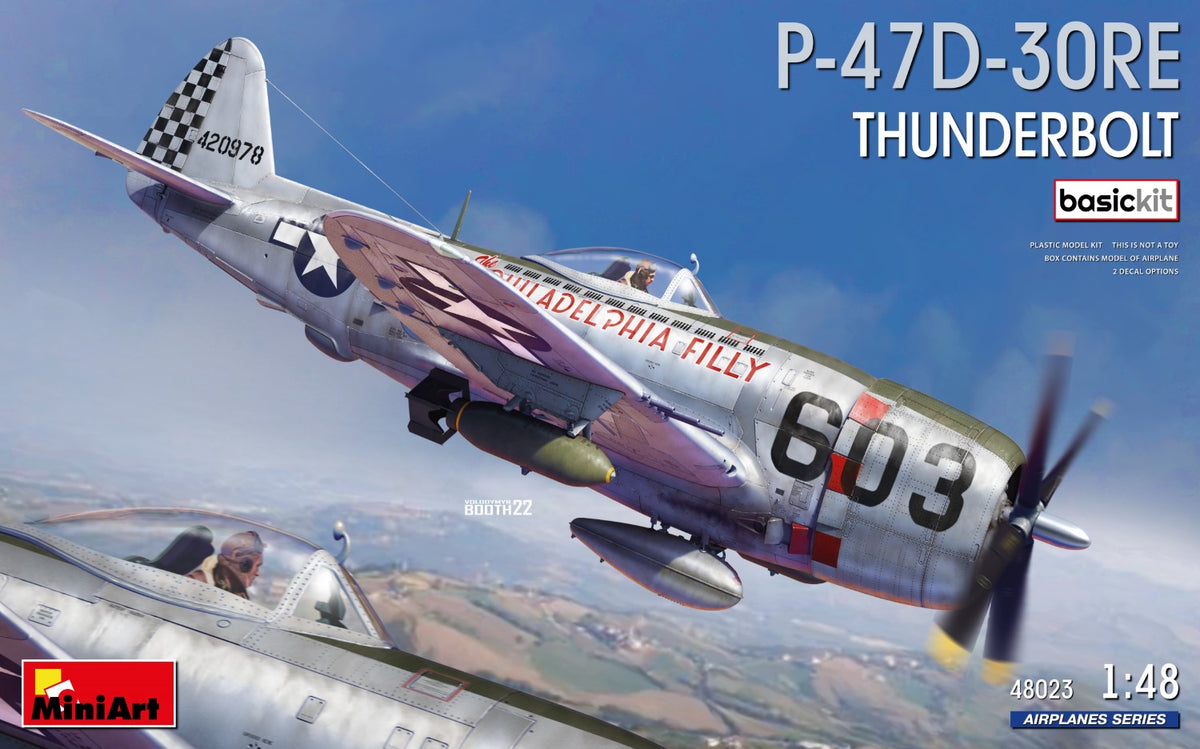 MiniArt P-47D-30RE Thunderbolt, Basic Kit - 48023 box art