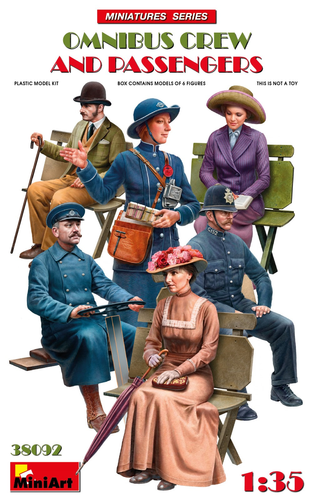 MiniArt Omnibus Crew and Passengers - 38092 box art