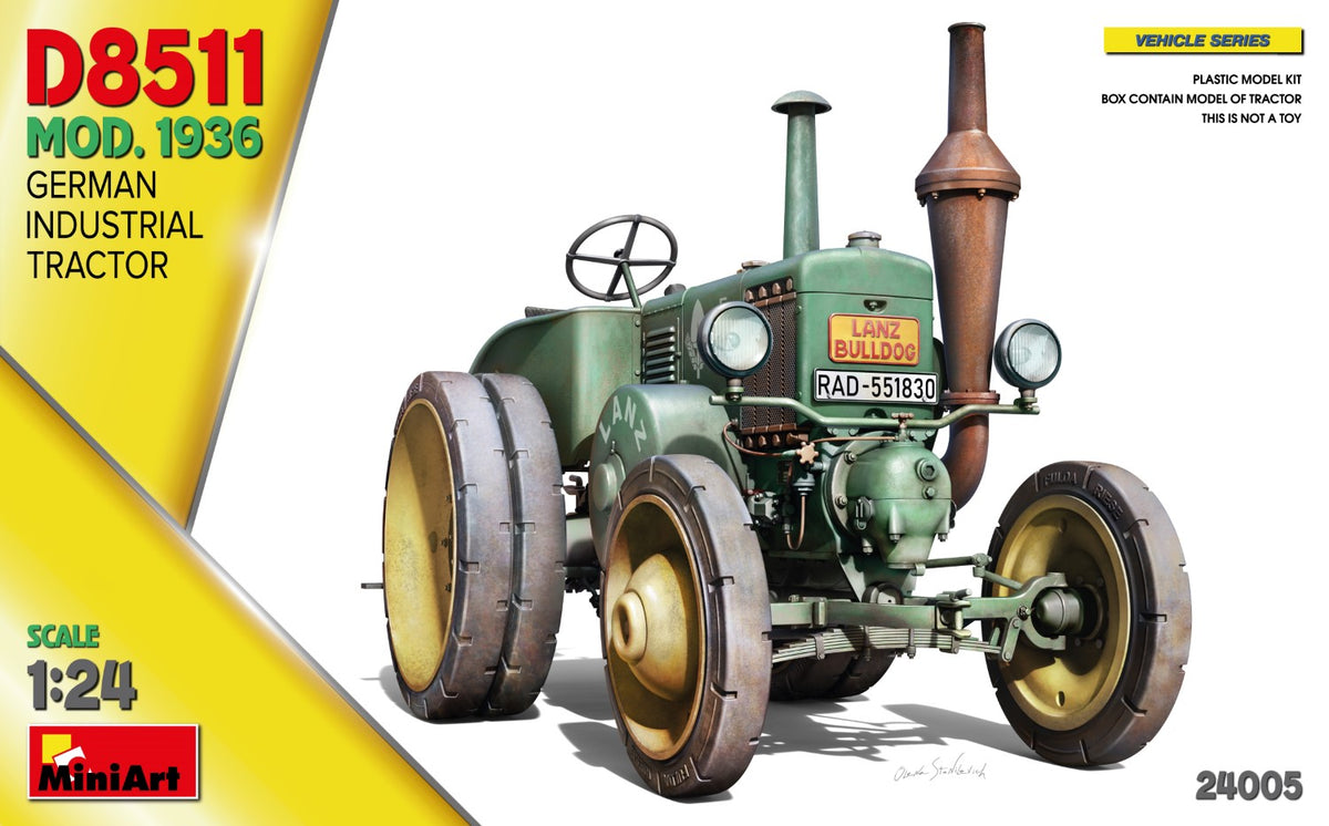 MiniArt German D8511 Industrial Tractor Mod 1936 - 24005 box art
