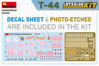 MiniArt 1/35 Military - T-44 Interior Kit - 35356