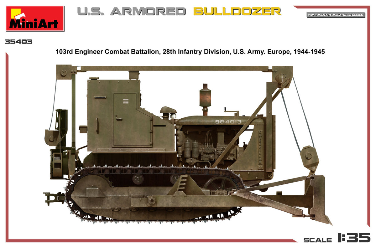 MiniArt 1/35 Military - U.S. Armored Bulldozer - 35403