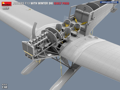 MiniArt 1/48 Aircraft - Junkers F13 w/ Winter Ski, Early Prod - 48020