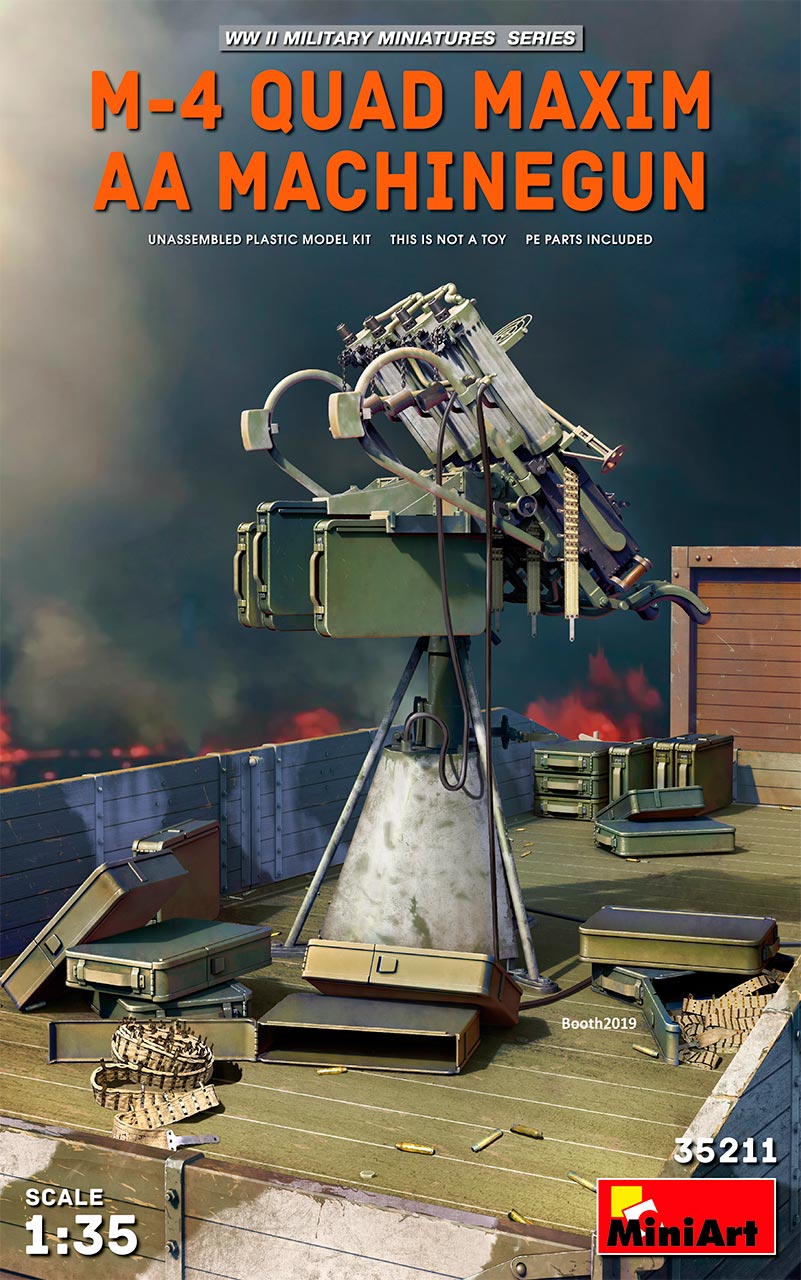 MiniArt M-4 Quad Maxim AA Machine Gun - 35211 box art