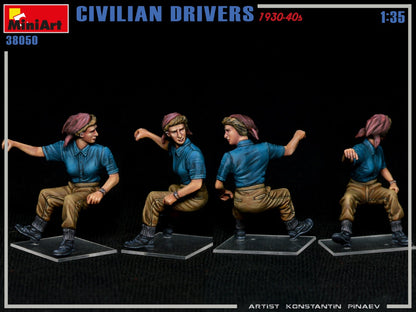 MiniArt 1/35 Military - Civilian Drivers 1930-40s - 38050