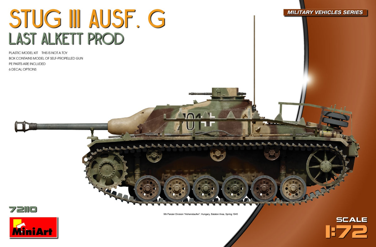 MiniArt StuG III Ausf G Last Alkett Prod - 72110 box art