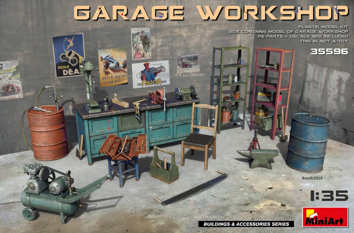 MiniArt Garage Workshop - 35596 box art