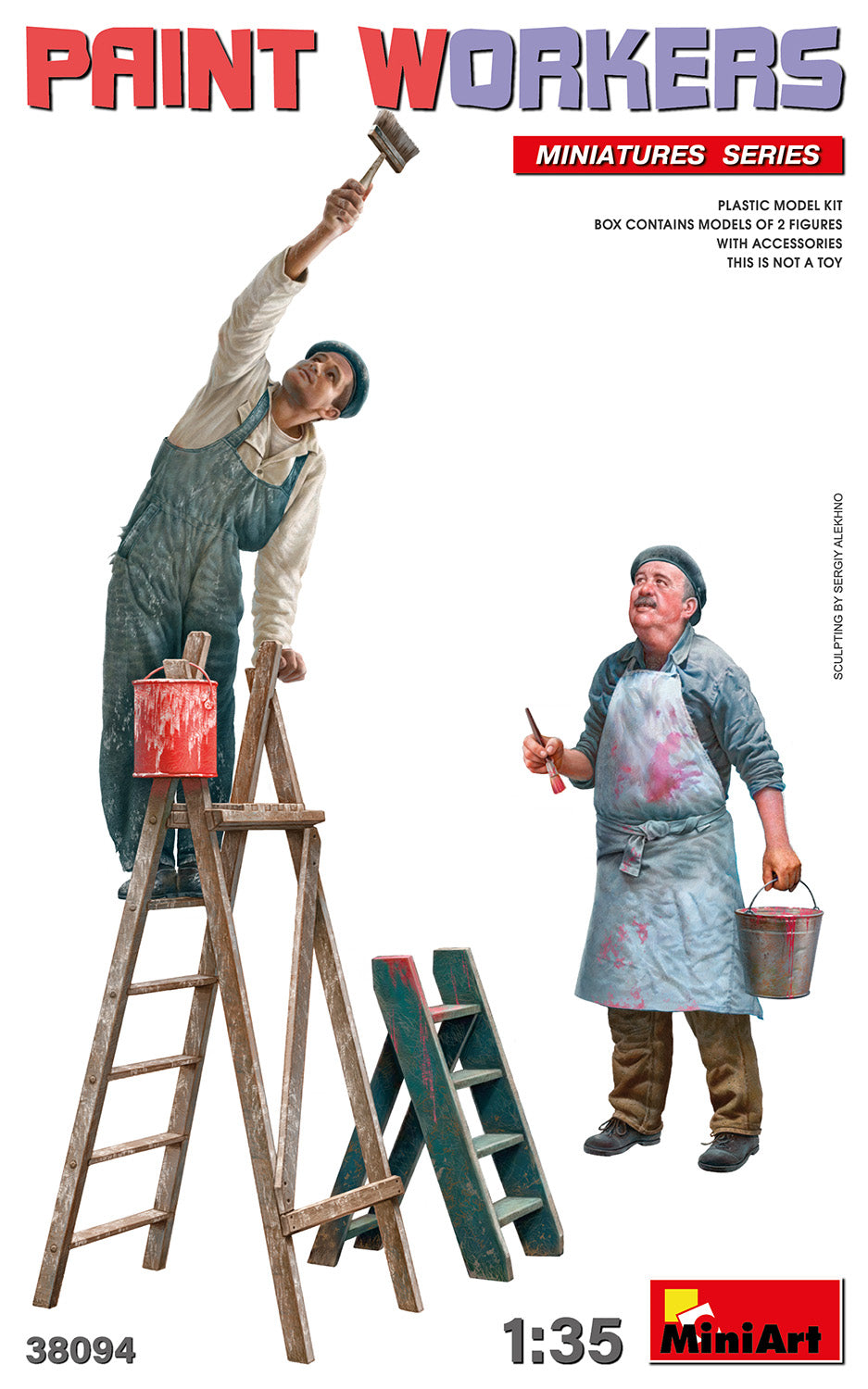 MiniArt Paint Workers w/ Accessories - 38094 box art