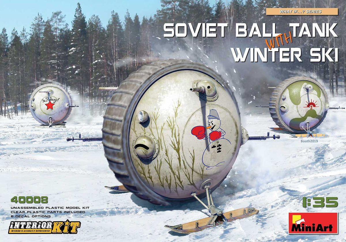 MiniArt Soviet Ball Tank w/ Winter Ski, Int Kit - 40008 box art
